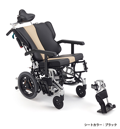 ミキ TRC-3DX リクライニング 車椅子 美品 介護 MIKI 折りたたみ式-